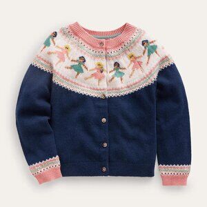 NWOT Mini Boden Fun Fair Isle Cardigan